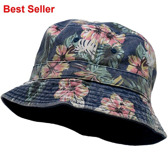 Denim Bucket Hat - Packable Festival Outdoor Sun Protection Cap main image 7